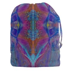 Flowing Duo  Drawstring Pouch (3xl) by kaleidomarblingart