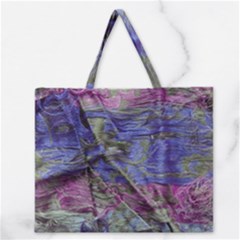 Warp And Weft Zipper Large Tote Bag by kaleidomarblingart