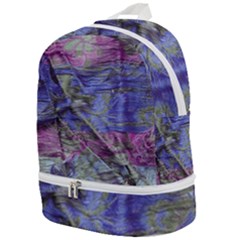 Warp And Weft Zip Bottom Backpack by kaleidomarblingart
