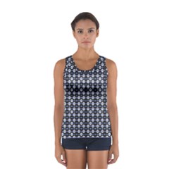 Modern Ornate Striped Pattern Sport Tank Top  by dflcprintsclothing