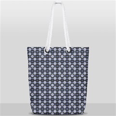 Modern Ornate Striped Pattern Full Print Rope Handle Tote (small) by dflcprintsclothing