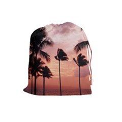 Palm Trees Drawstring Pouch (large) by LW323