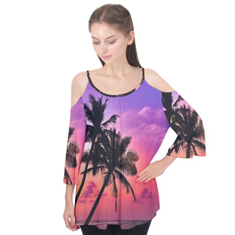 Ocean Paradise Flutter Tees by LW323