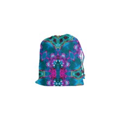 Peacock2 Drawstring Pouch (xs) by LW323