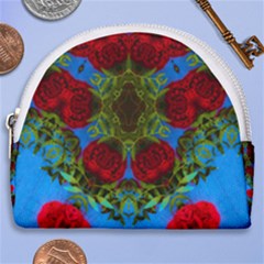 Rosette Horseshoe Style Canvas Pouch by LW323