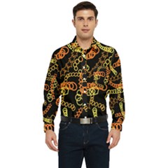 Chains Men s Long Sleeve Pocket Shirt  by UniqueThings