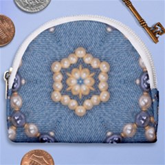 Denimpearls Horseshoe Style Canvas Pouch by LW323