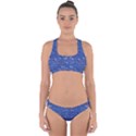 Branches With Peach Flowers Cross Back Hipster Bikini Set View1