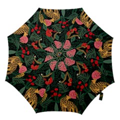 Leopardrose Hook Handle Umbrellas (large) by PollyParadise