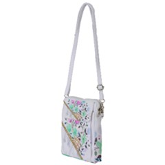 Minimal Green Gold Floral Marble A Multi Function Travel Bag by gloriasanchez
