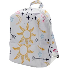 Pattern Mystic Zip Up Backpack by alllovelyideas