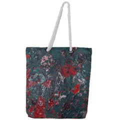 Multicolored Surface Texture Print Full Print Rope Handle Tote (large) by dflcprintsclothing