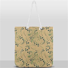 Folk Floral Art Pattern  Flowers Abstract Surface Design  Seamless Pattern Full Print Rope Handle Tote (large) by Eskimos