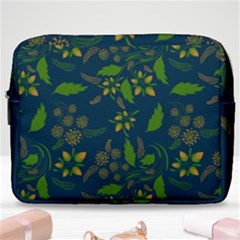 Folk Floral Art Pattern  Flowers Abstract Surface Design  Seamless Pattern Make Up Pouch (large) by Eskimos
