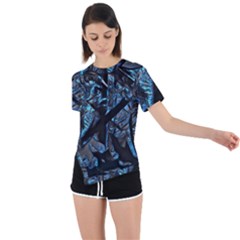 Sputnik Asymmetrical Short Sleeve Sports Tee by MRNStudios