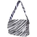 Galaxy Motion Black And White Print 2 Courier Bag View2