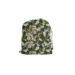 Blooming Garden Drawstring Pouch (small) by SychEva