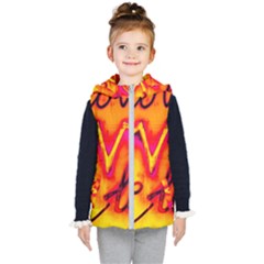  Graffiti Love Kids  Hooded Puffer Vest by essentialimage365