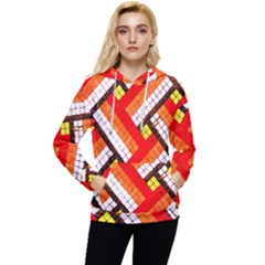 Pop Art Mosaic Women s Lightweight Drawstring Hoodie by essentialimage365