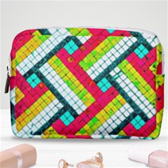 Pop Art Mosaic Make Up Pouch (medium) by essentialimage365