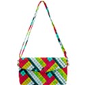 Pop Art Mosaic Removable Strap Clutch Bag View1