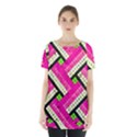 Pop Art Mosaic Skirt Hem Sports Top View1