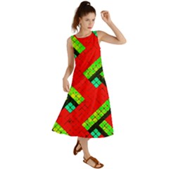 Pop Art Mosaic Summer Maxi Dress by essentialimage365