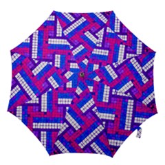 Pop Art Mosaic Hook Handle Umbrellas (large) by essentialimage365