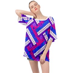 Pop Art Mosaic Oversized Chiffon Top by essentialimage365