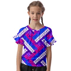 Pop Art Mosaic Kids  Cut Out Flutter Sleeves by essentialimage365