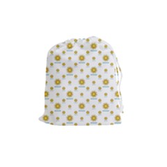 Uruguay Symbol Motif Pattern Drawstring Pouch (medium) by dflcprintsclothing