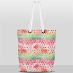 Colorful Paints Full Print Rope Handle Tote (small) by designsbymallika