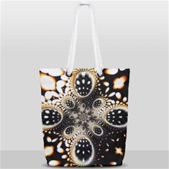 Fractal Jewerly Full Print Rope Handle Tote (small) by Sparkle