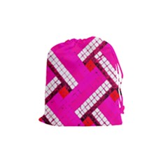 Pop Art Mosaic Drawstring Pouch (medium) by essentialimage365