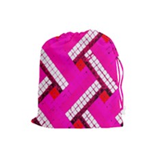 Pop Art Mosaic Drawstring Pouch (large) by essentialimage365