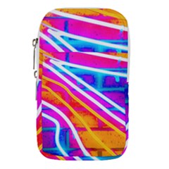 Pop Art Neon Wall Waist Pouch (large) by essentialimage365