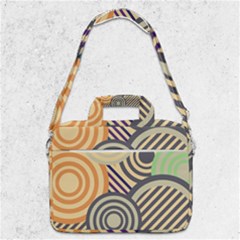 Circular Pattern Macbook Pro Shoulder Laptop Bag  by designsbymallika