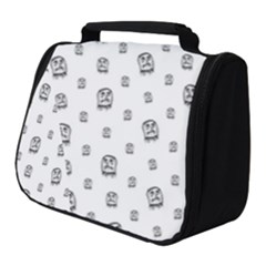 Sketchy Monster Pencil Drawing Motif Pattern Full Print Travel Pouch (small) by dflcprintsclothing