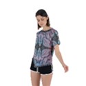 Sewn Repeats Asymmetrical Short Sleeve Sports Tee View2
