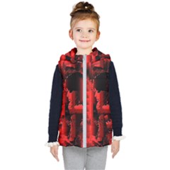 Red Light Kids  Hooded Puffer Vest by MRNStudios
