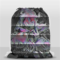 Techno Bouquet Drawstring Bag (small) by MRNStudios