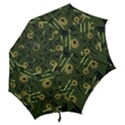 Folk flowers art pattern Floral  surface design  Seamless pattern Hook Handle Umbrellas (Large) View2