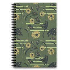 Folk Flowers Art Pattern Floral  Surface Design  Seamless Pattern 5 5  X 8 5  Notebook by Eskimos