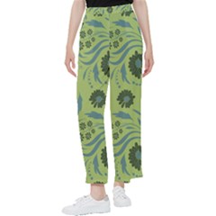 Folk Flowers Art Pattern Women s Pants  by Eskimos