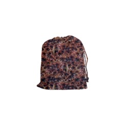 Warm Abstract Surface Print Drawstring Pouch (xs) by dflcprintsclothing