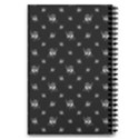 Black And White Funny Monster Print Pattern 5.5  x 8.5  Notebook View2