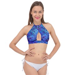 Zzzap! Cross Front Halter Bikini Top by MRNStudios