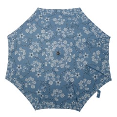 Folk Flowers Art Pattern  Hook Handle Umbrellas (small) by Eskimos