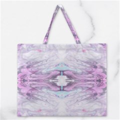 Pastel Marbling Zipper Large Tote Bag by kaleidomarblingart