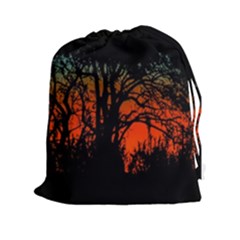 Sunset Colorful Nature Scene Drawstring Pouch (2xl) by dflcprintsclothing